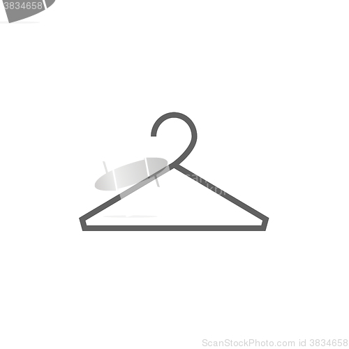 Image of Hanger line icon.