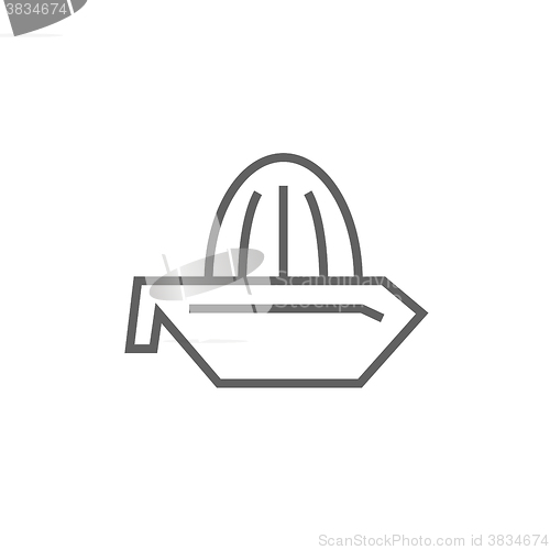 Image of Lemon squeezer line icon.