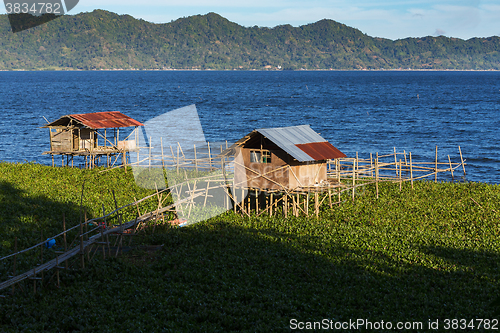 Image of Fish farm at Lake Tondano