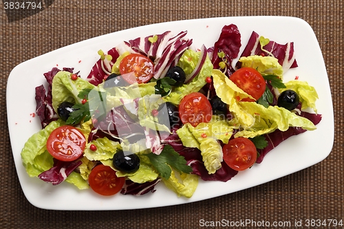 Image of Salad with radicchio.