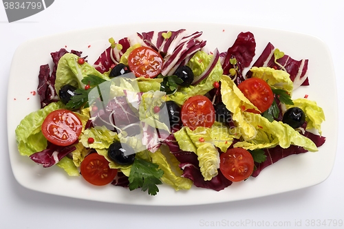 Image of Salad with radicchio.