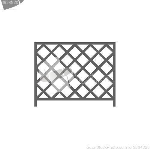 Image of Sports nets line icon.
