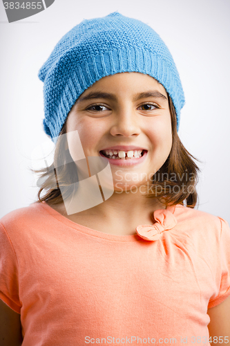 Image of Beautiful happy girl smilling