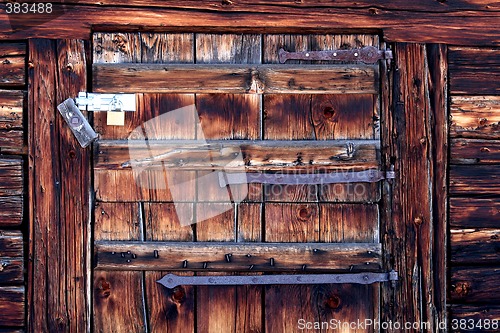 Image of Closed Wooden Door