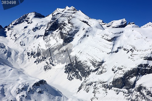 Image of Swiss mountains in Winter