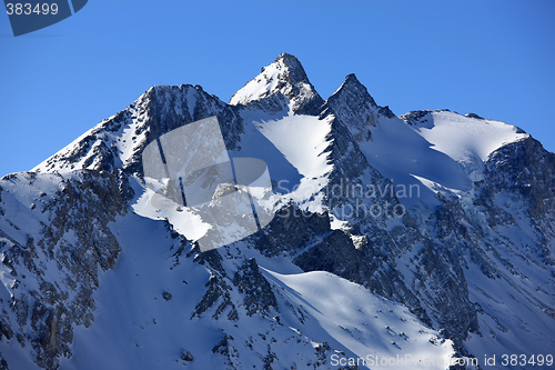 Image of Swiss mountains in Winter