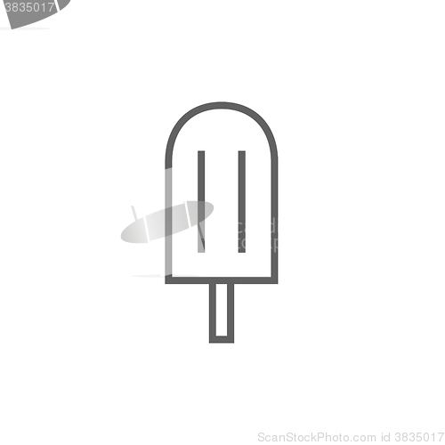 Image of Popsicle line icon.