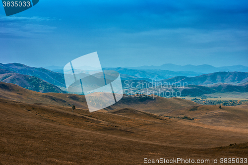 Image of mountain in autumn day