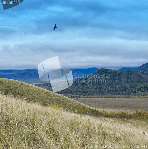 Image of mountain in autumn day