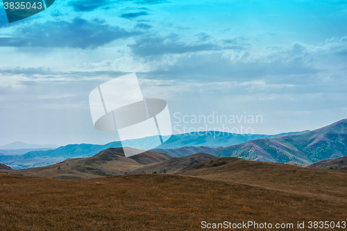 Image of mountain in autumn day