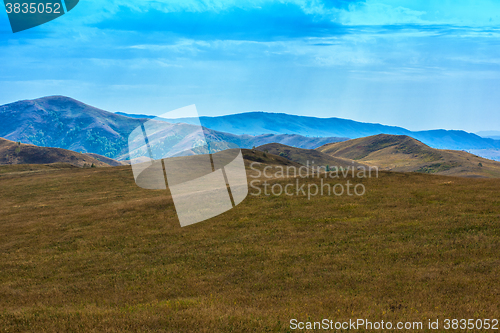 Image of mountain in autumn day