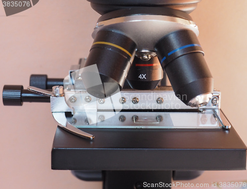 Image of Light microscope detail