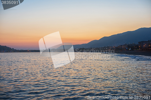 Image of Alanya in the evening