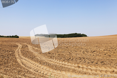 Image of plowed land, summer  