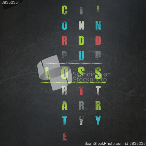 Image of Finance concept: Loss in Crossword Puzzle