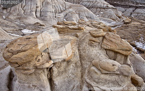 Image of Badlands Alberta  hoo doo