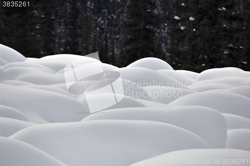 Image of Mountain Snow Moguls