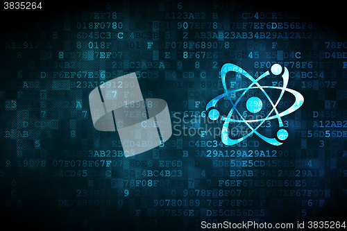 Image of Science concept: Molecule on digital background