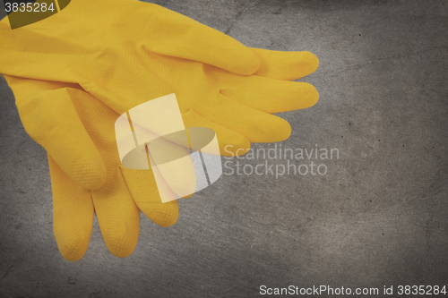 Image of Vintage image - Cleaning gloves