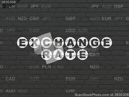 Image of Banking concept: Exchange Rate on wall background
