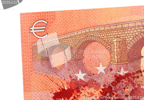 Image of New ten euro banknote, close-up