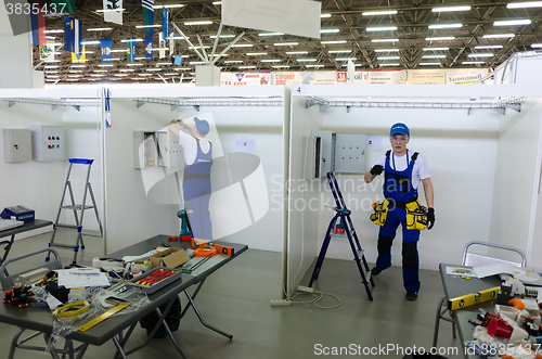 Image of Competition of young electricians. Tyumen. Russia