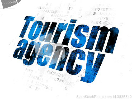 Image of Tourism concept: Tourism Agency on Digital background