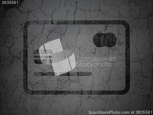Image of Business concept: Credit Card on grunge wall background