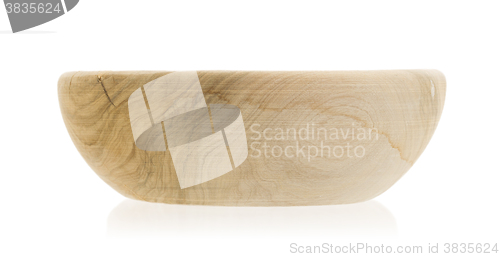 Image of Simple wood bowl, isolated