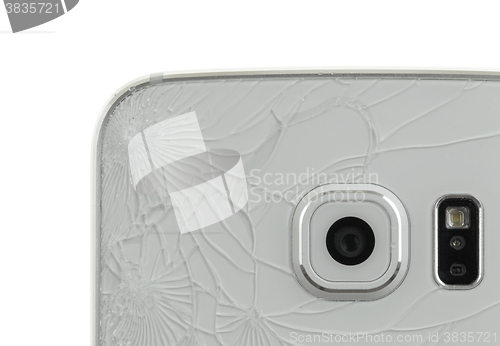 Image of Broken glass of smartphone