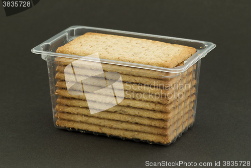 Image of Crackers in plastic