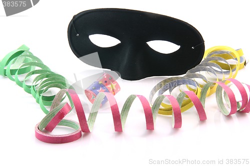 Image of streamers and mask