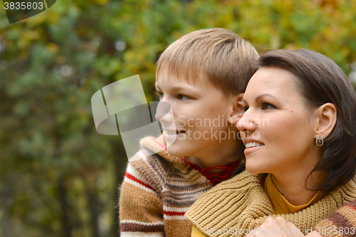 Image of mother with son