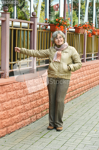 Image of woman on  street