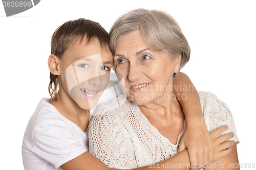 Image of boy with his grandmother