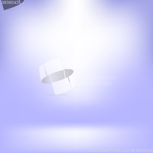 Image of Empty Studio. Light Blue Abstract Background