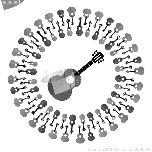 Image of Acoustic Guitar Silhouette