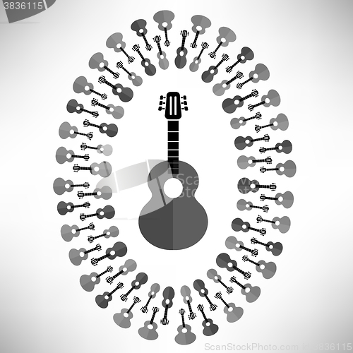 Image of Acoustic Guitar Silhouette 