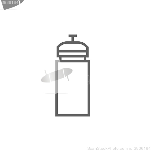 Image of Sport water bottle line icon.