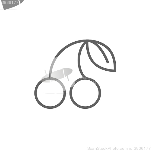 Image of Cherry line icon.