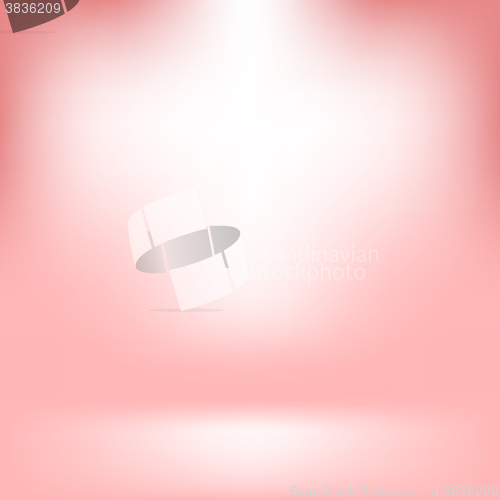 Image of Empty Studio. Light Pink Abstract Background