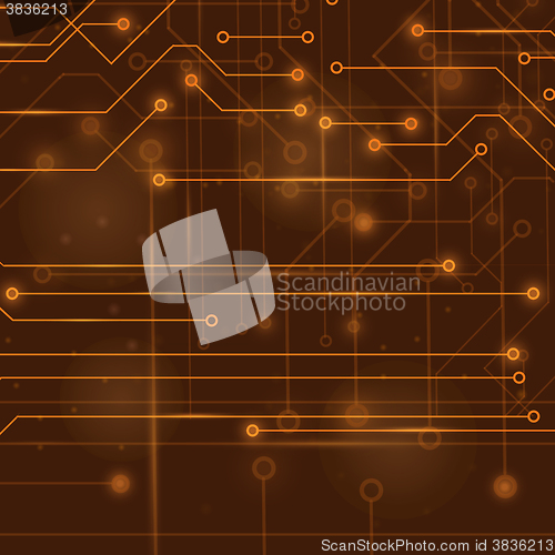 Image of Modern Computer Technology Background. 