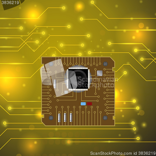 Image of Circuit Board Pattern.