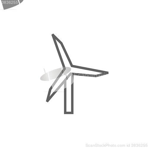 Image of Windmill line icon.