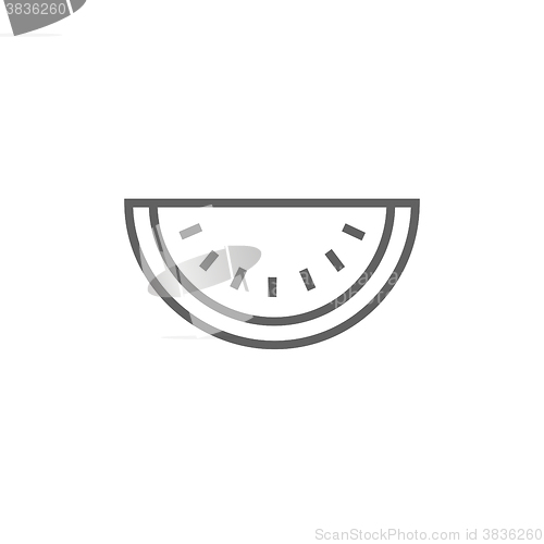 Image of Watermelon line icon.