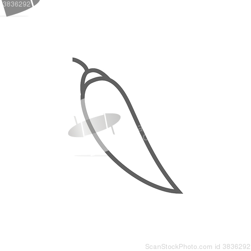 Image of Chilli line icon.