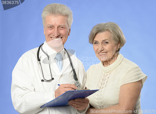 Image of doctor with a patient