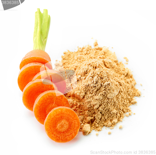 Image of heap of dried carrot powder