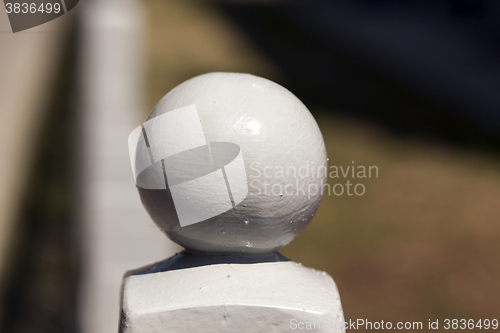 Image of metal fence, close-up 