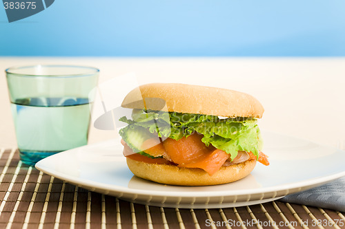 Image of Breakfast salmon bagel